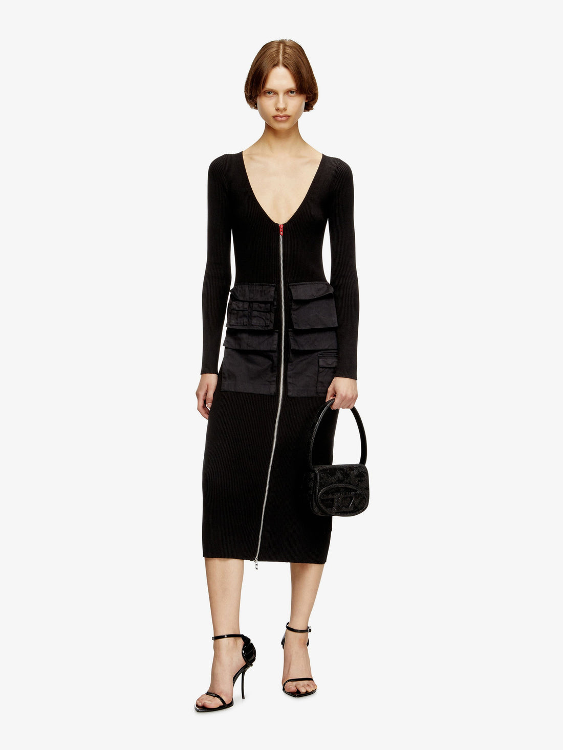 1DR glitter fabric shoulder bag