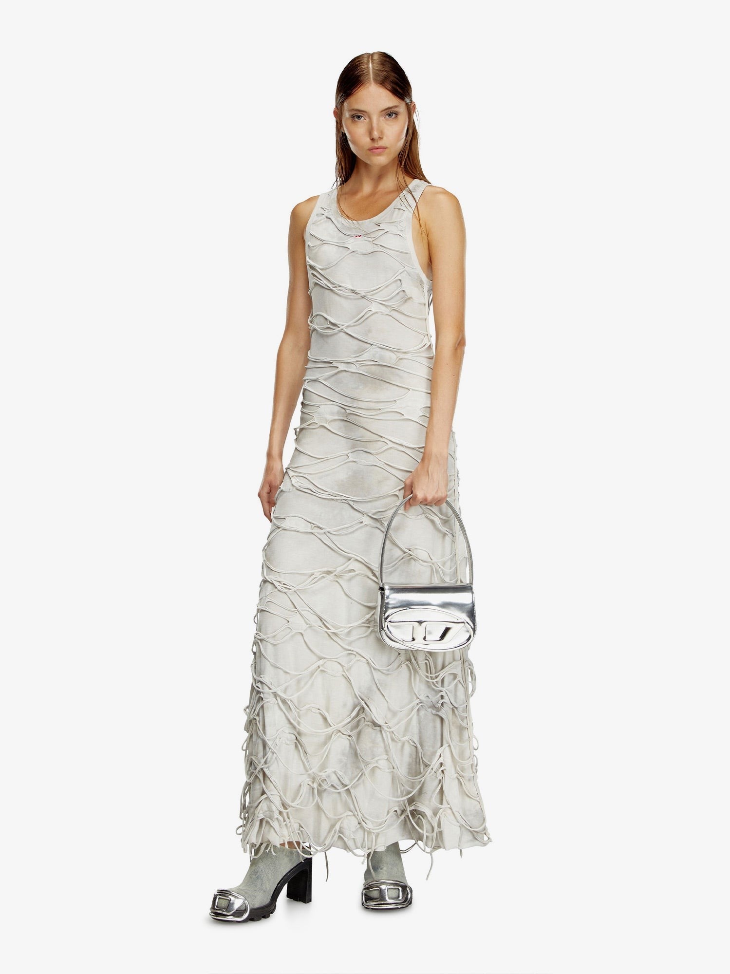 1DR mirror leather shoulder bag