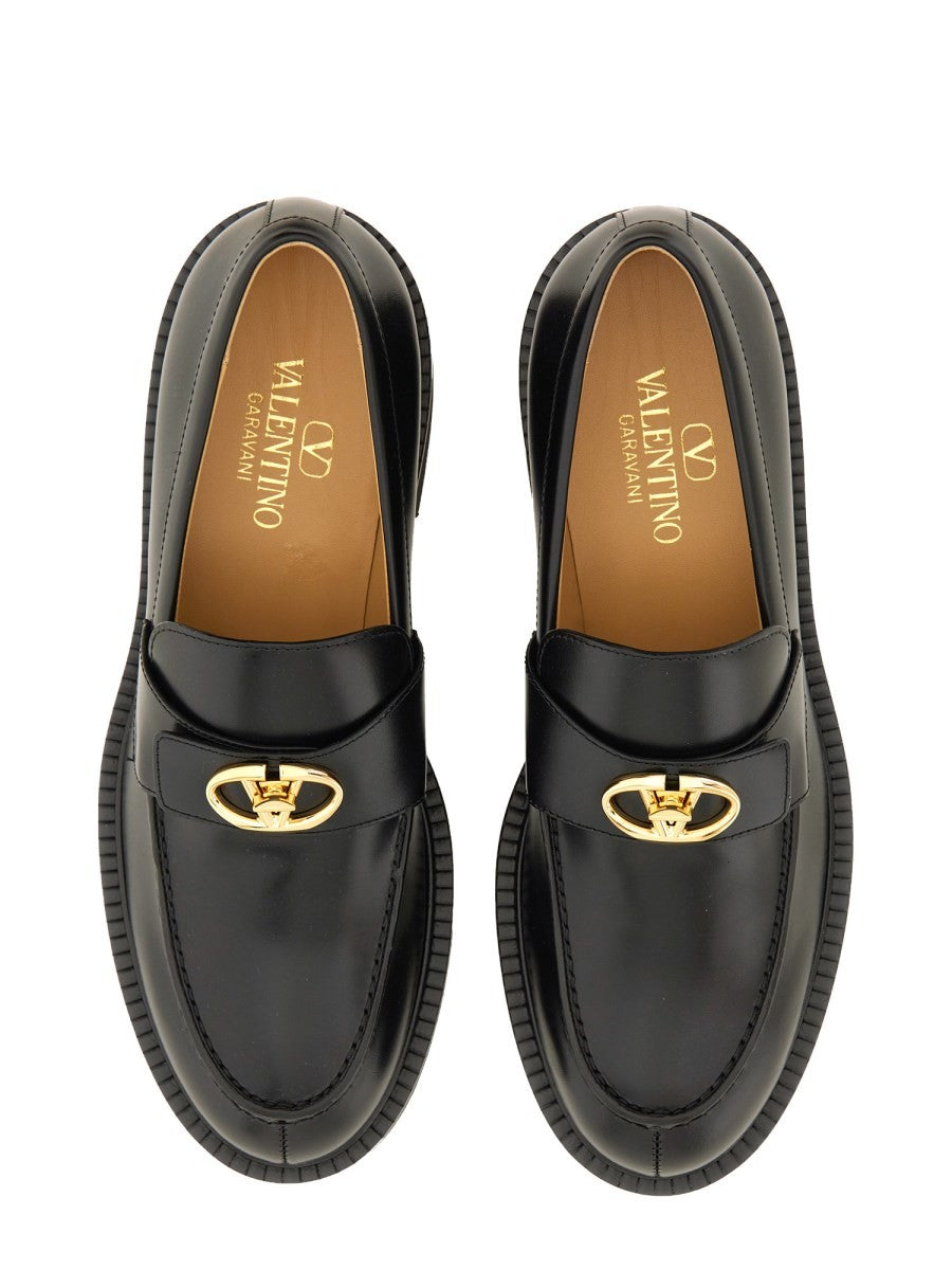 40MM CALFSKIN "VLOGO LOCKER" LOAFER