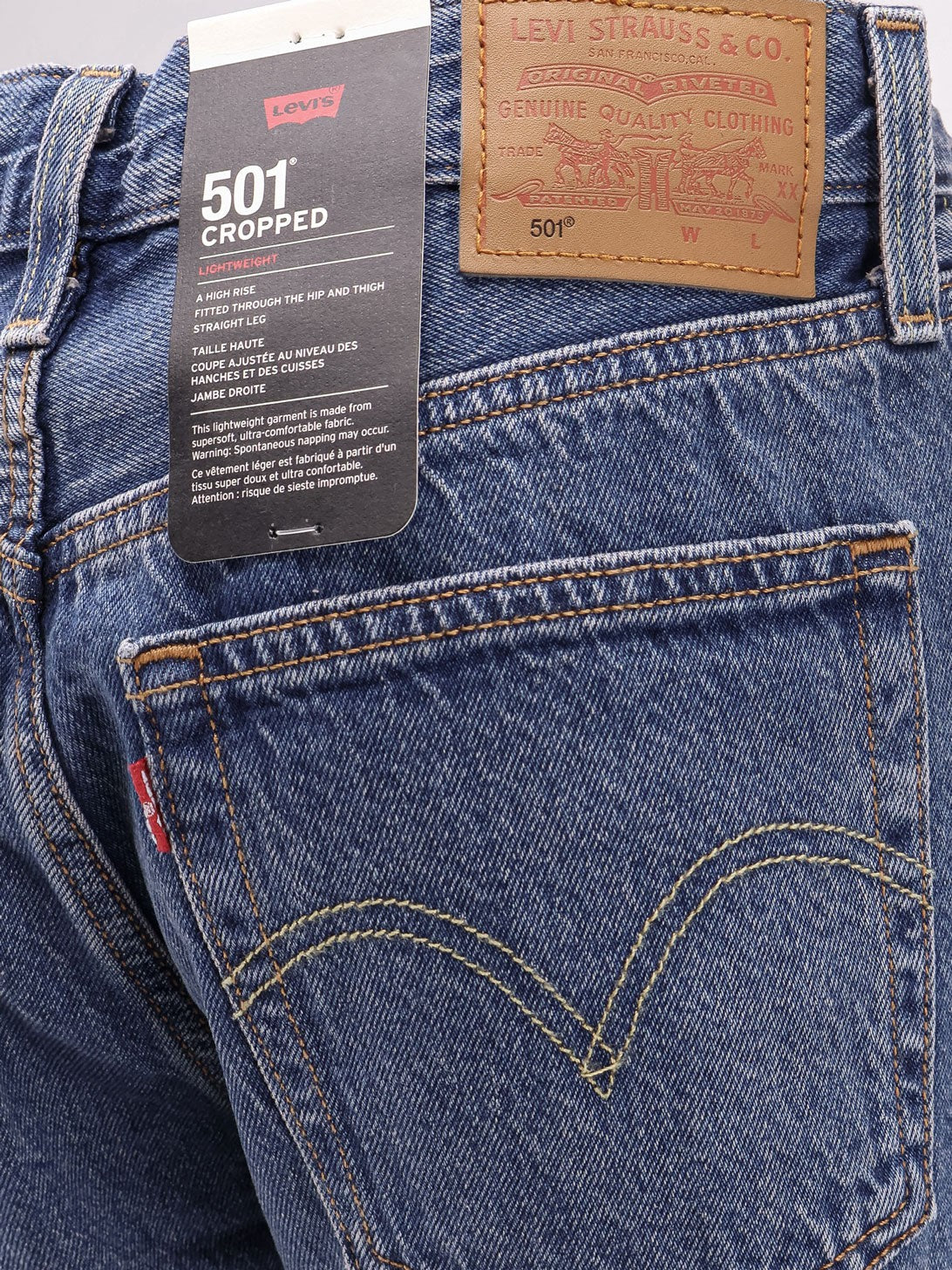 501 cropped jeans