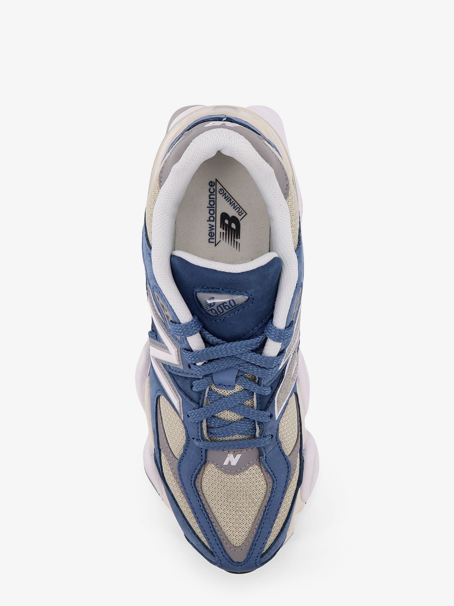 9060 mesh low-top sneakers with suede inserts