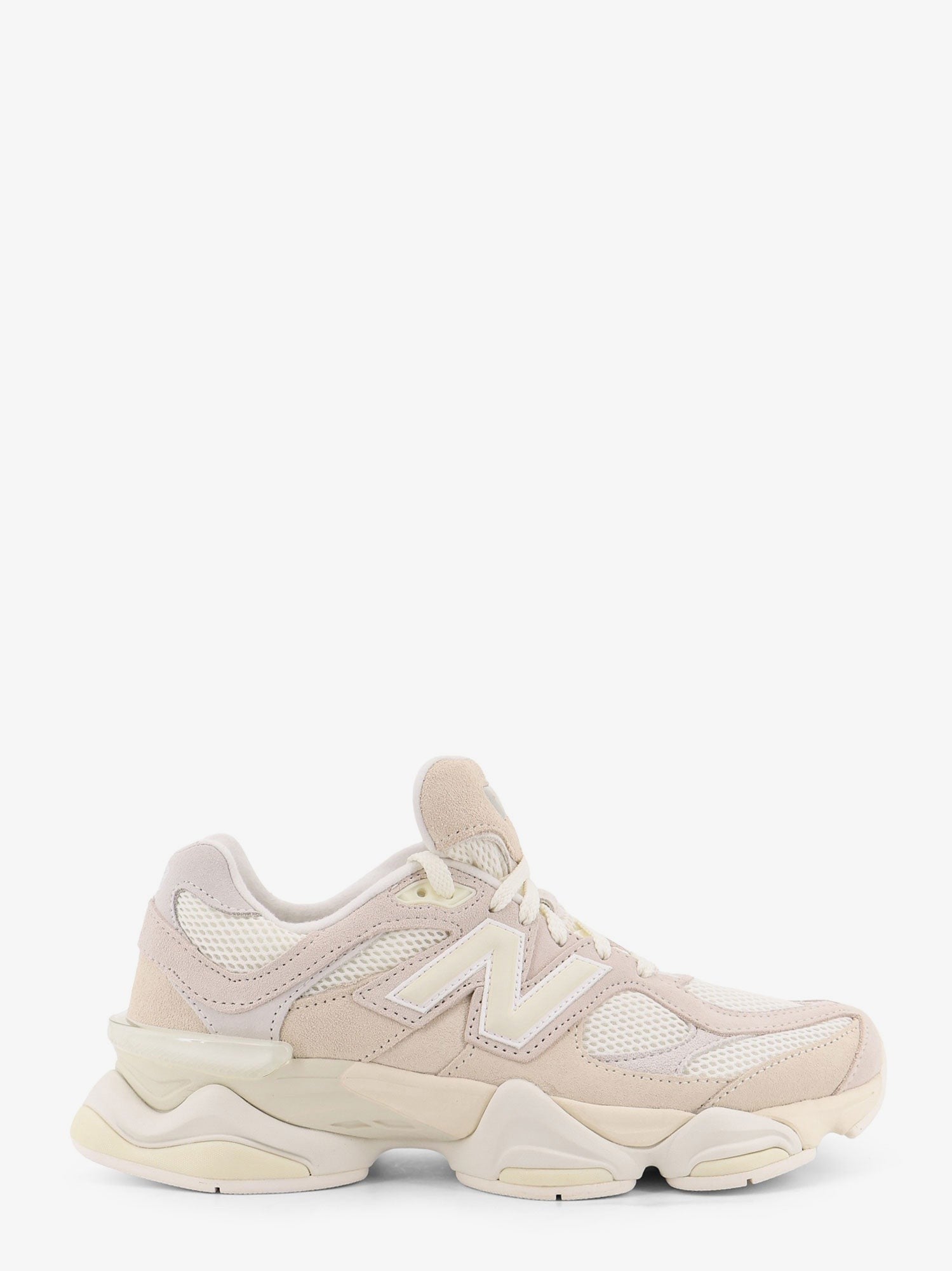 9060 suede and mesh low-top sneakers