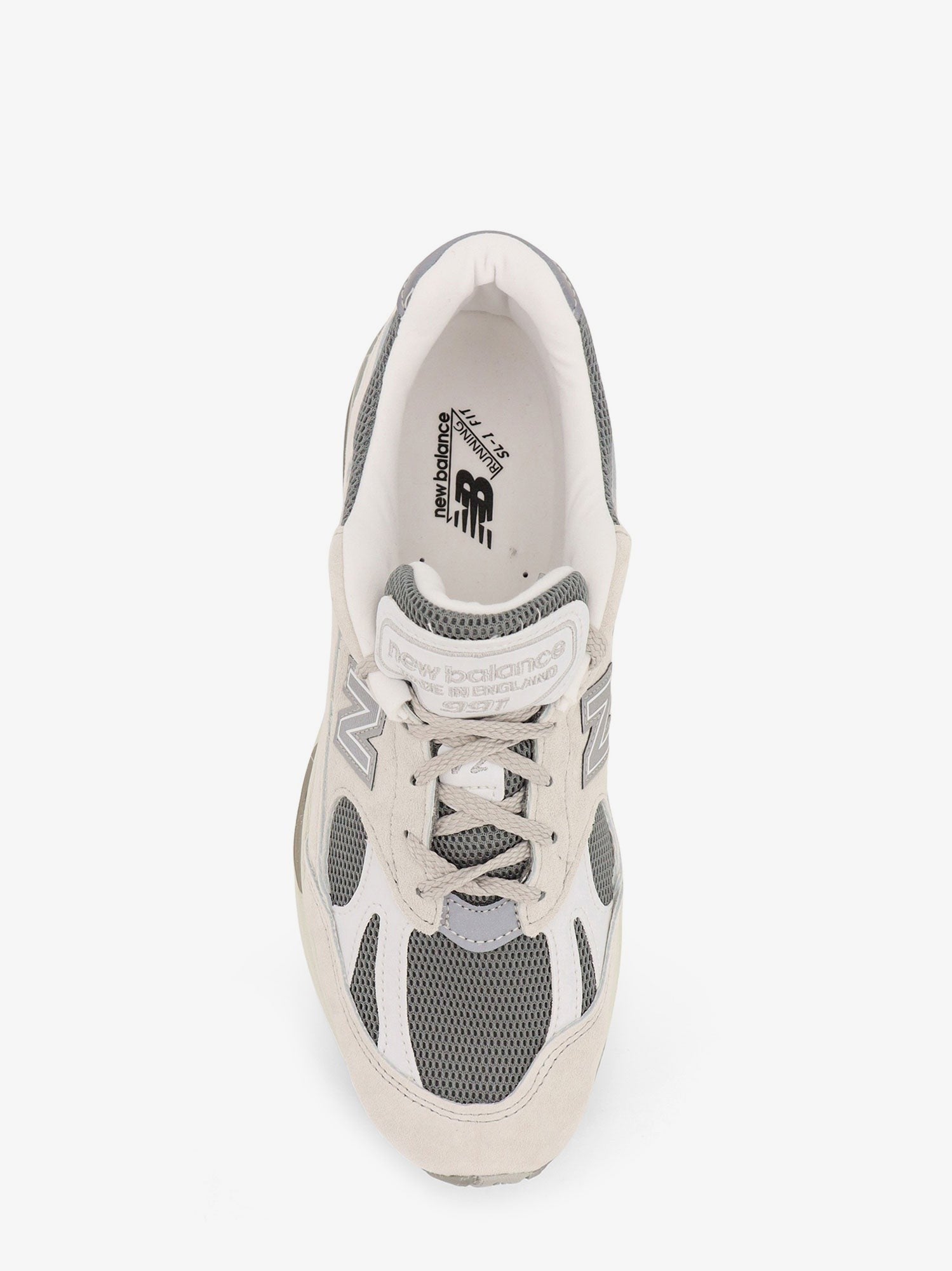 991 mesh and suede low-top sneakers
