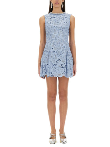 ABITO MINI IN PIZZO A FIORI