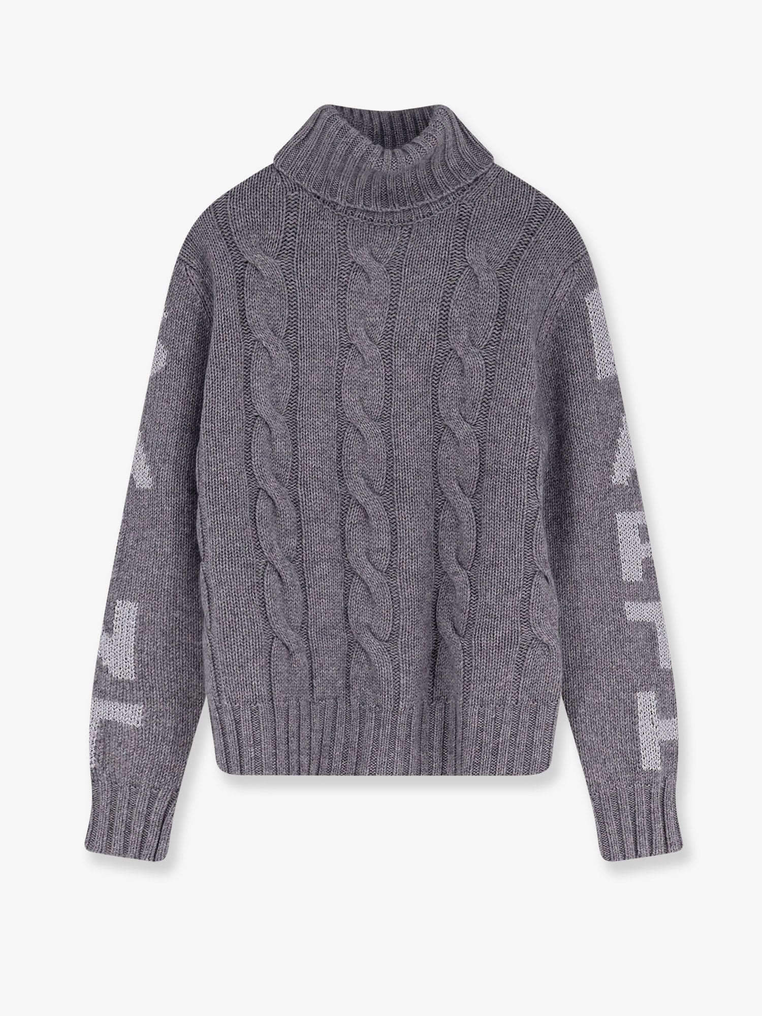 Adler wool blend cable knit turtleneck sweater