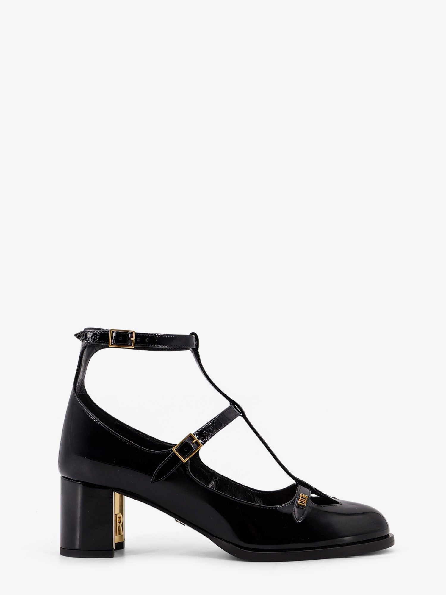 Aime Dior patent leather Mary Jane pumps