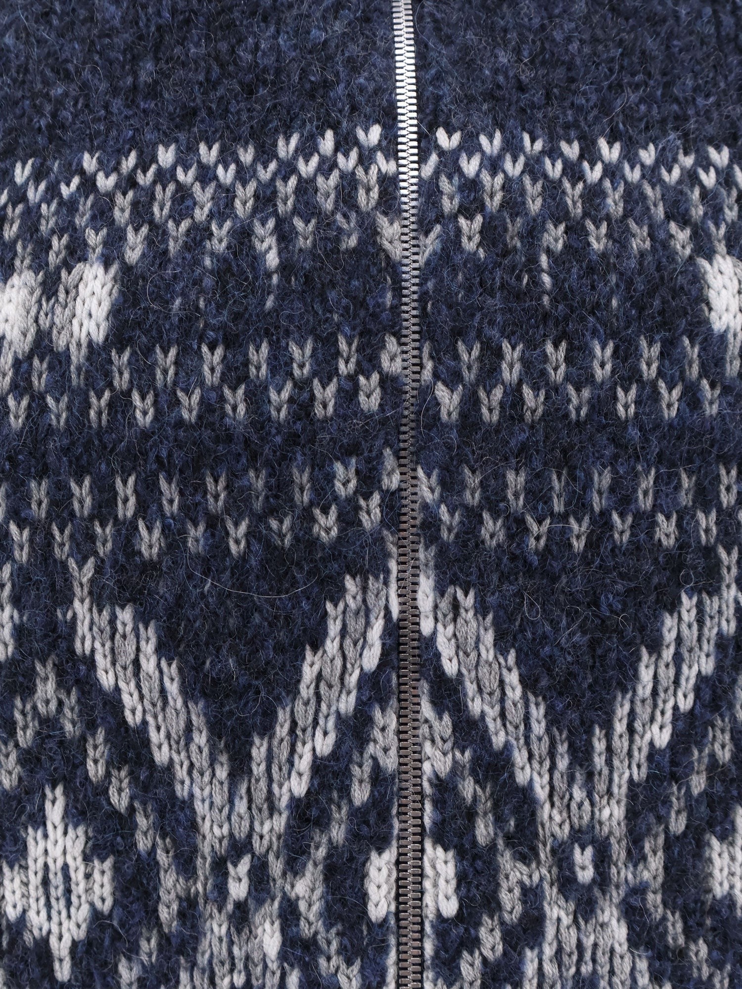 Alpaca blend cardigan with embroideries