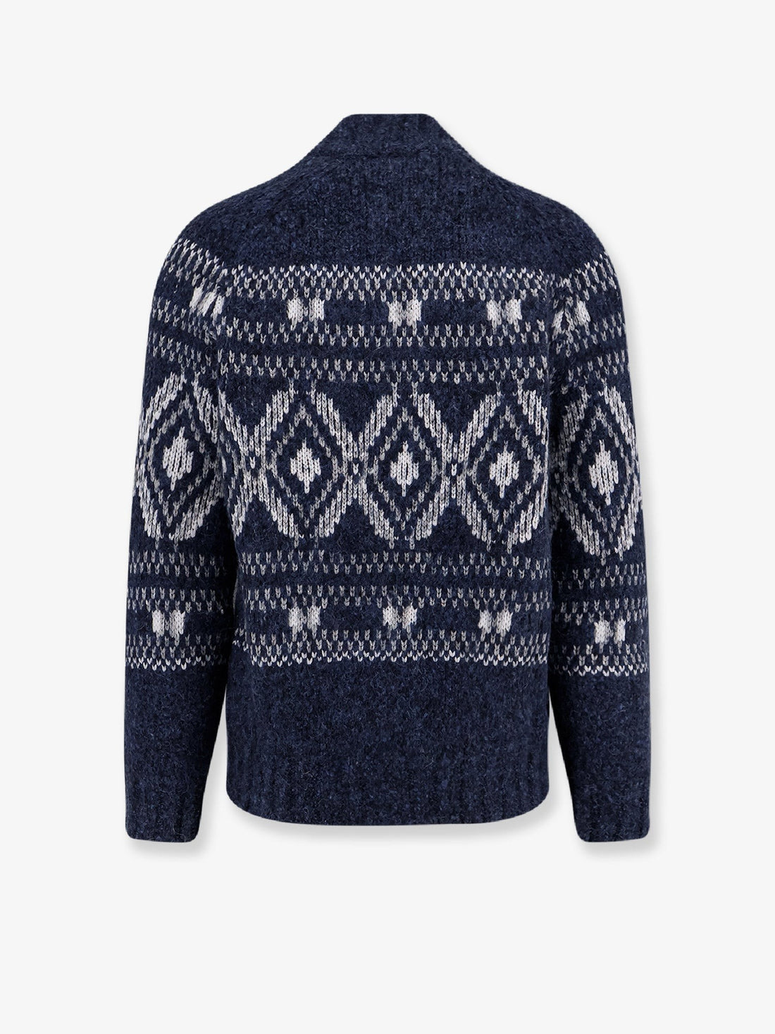 Alpaca blend cardigan with embroideries