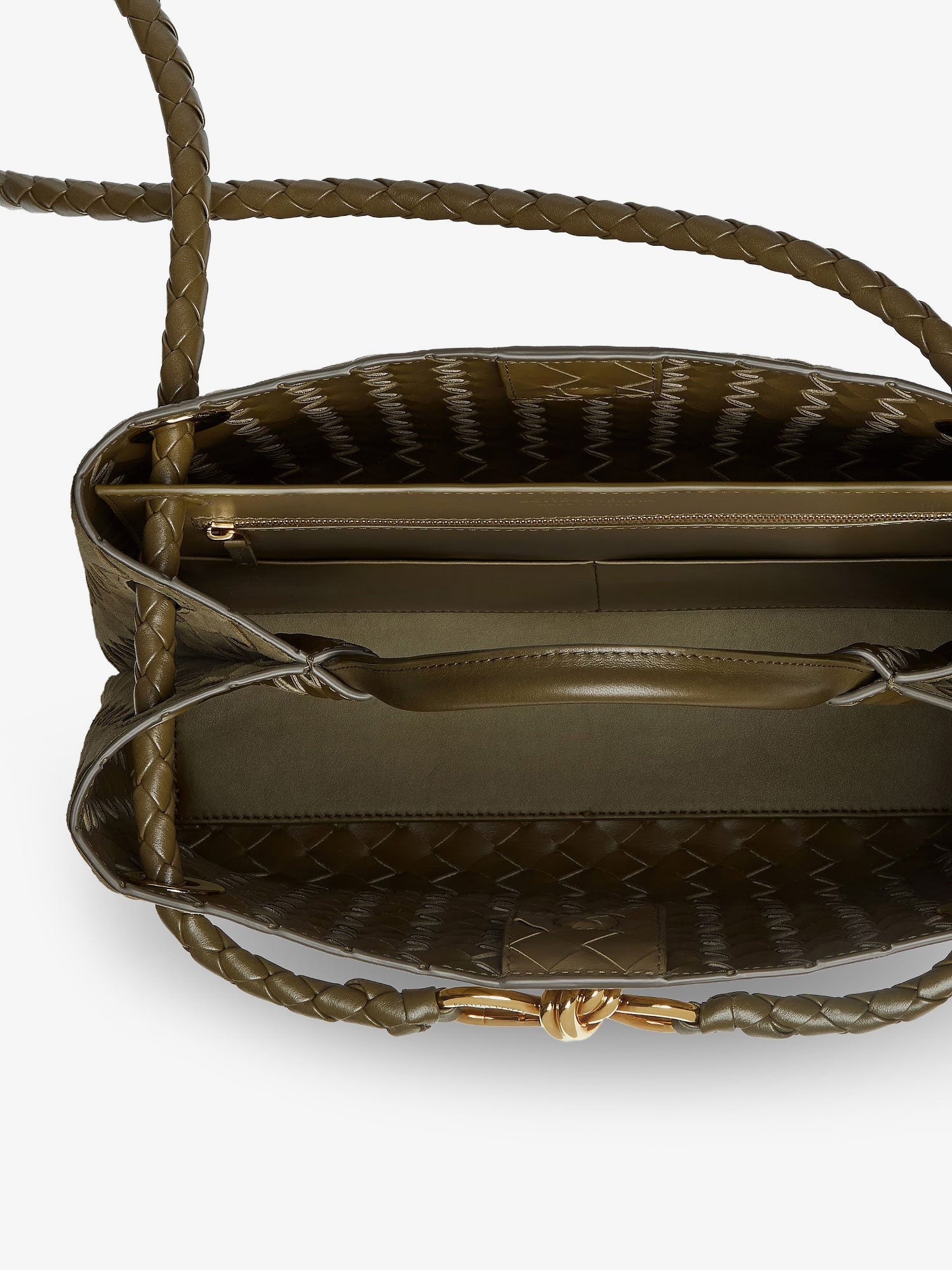 Andiamo suede shoulder bag with Knot detail