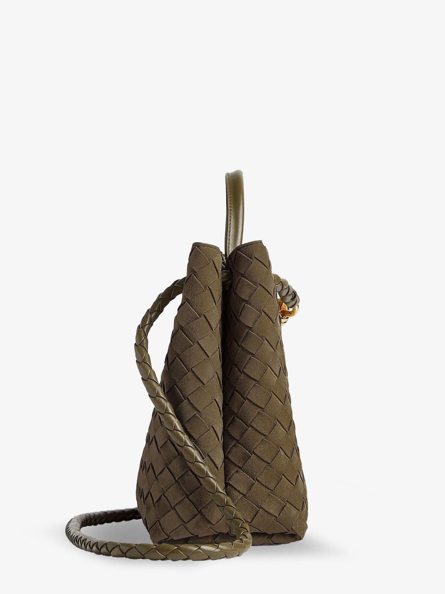 Andiamo suede shoulder bag with Knot detail