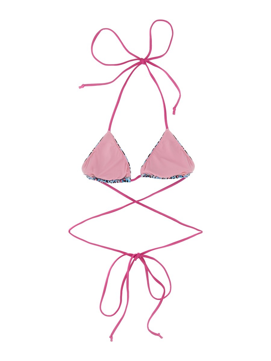 ANIMALIER PRINT BIKINI TOP