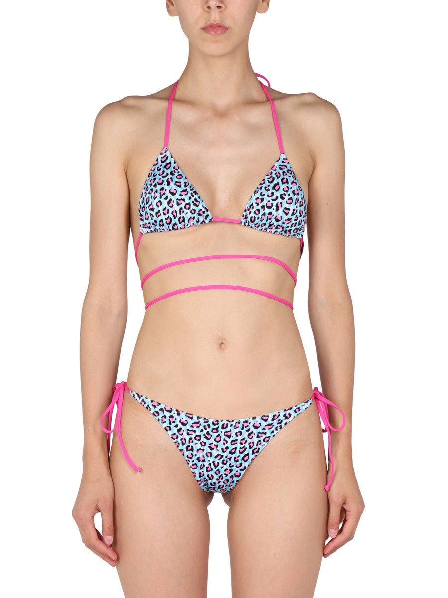 ANIMALIER PRINT BIKINI TOP