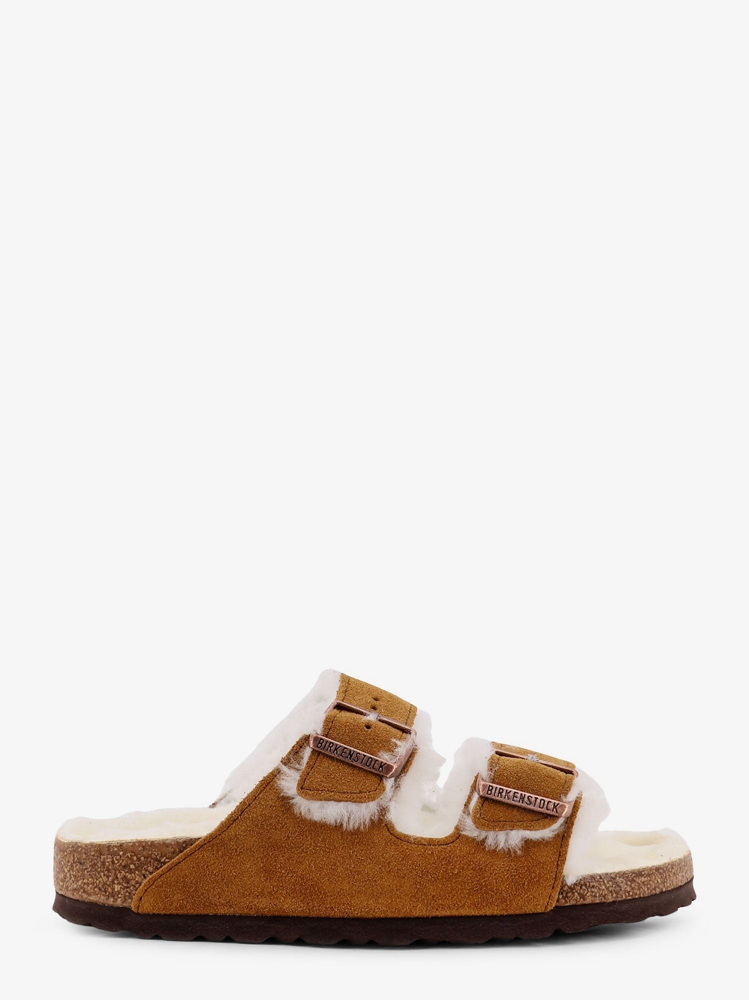 Arizona Shearling suede sandals