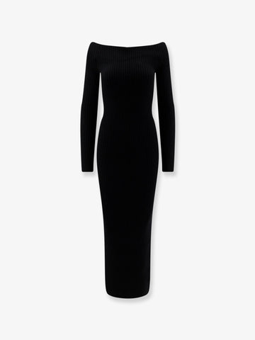 Arnes wool and cashmere long dress