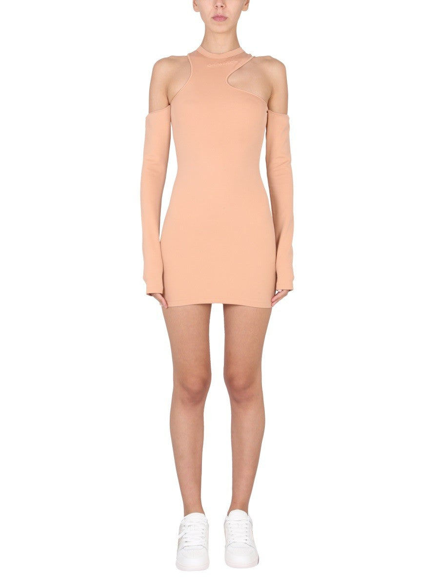 ASYMMETRIC MINI DRESS