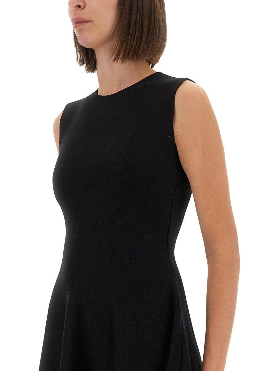 ASYMMETRICAL DRESS WITH LACE DETAILING