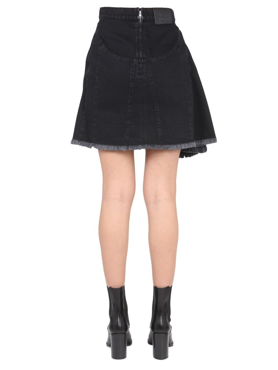 ASYMMETRICAL MINI SKIRT