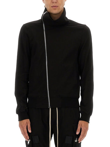 ASYMMETRICAL ZIPPER SWEATSHIRT