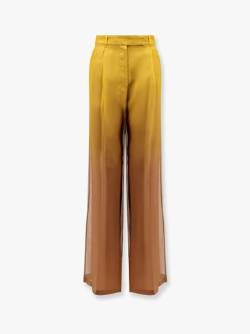 Baffo silk trousers with shaded effect