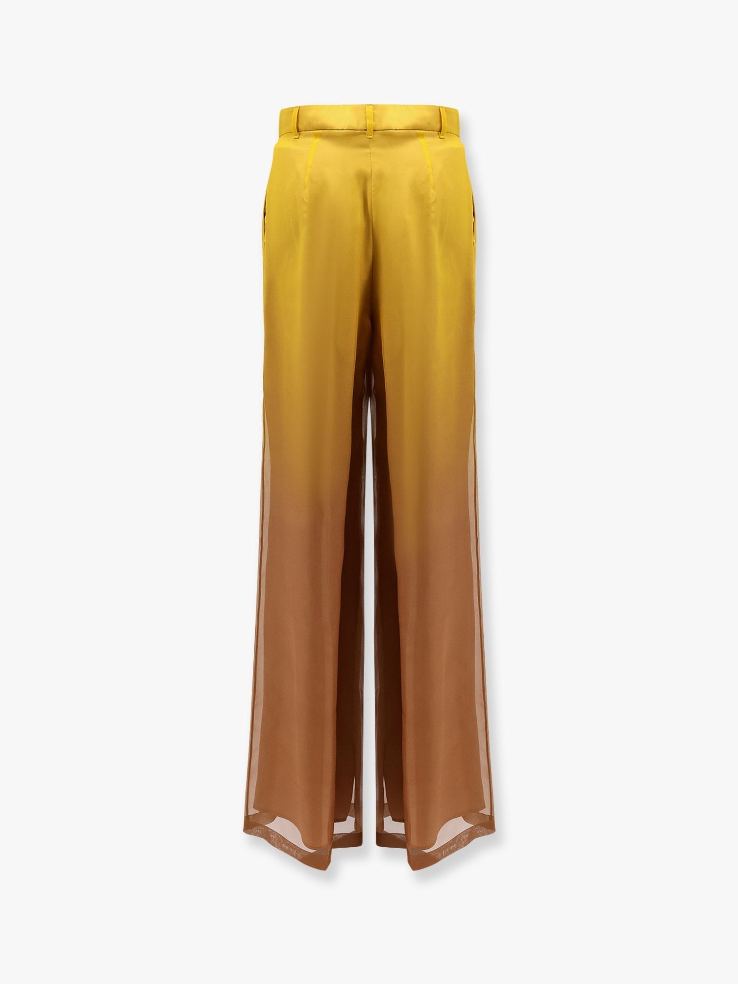 Baffo silk trousers with shaded effect