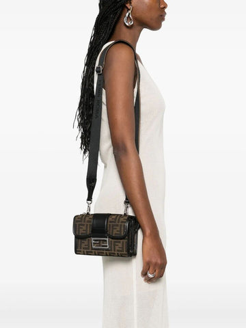 Baguette double jacquard shoulder bag