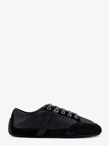 Baskets low-top leather and suede sneakers