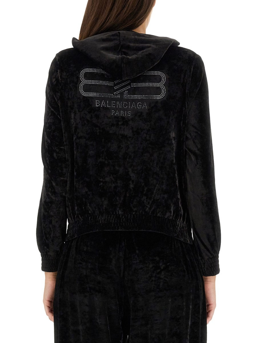 BB PARIS ZIPPERED SWEATSHIRT