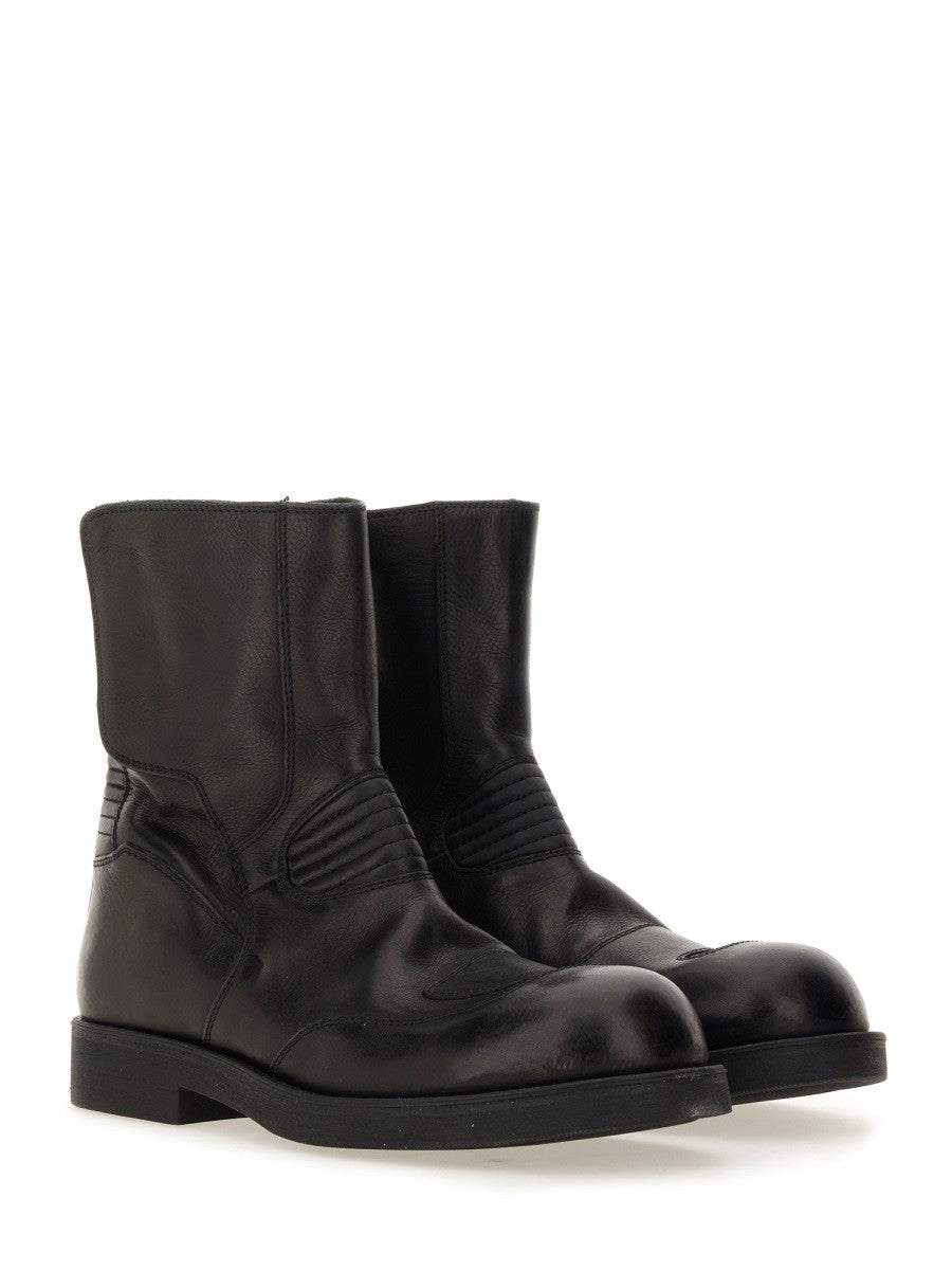 LEATHER BIKER BOOT