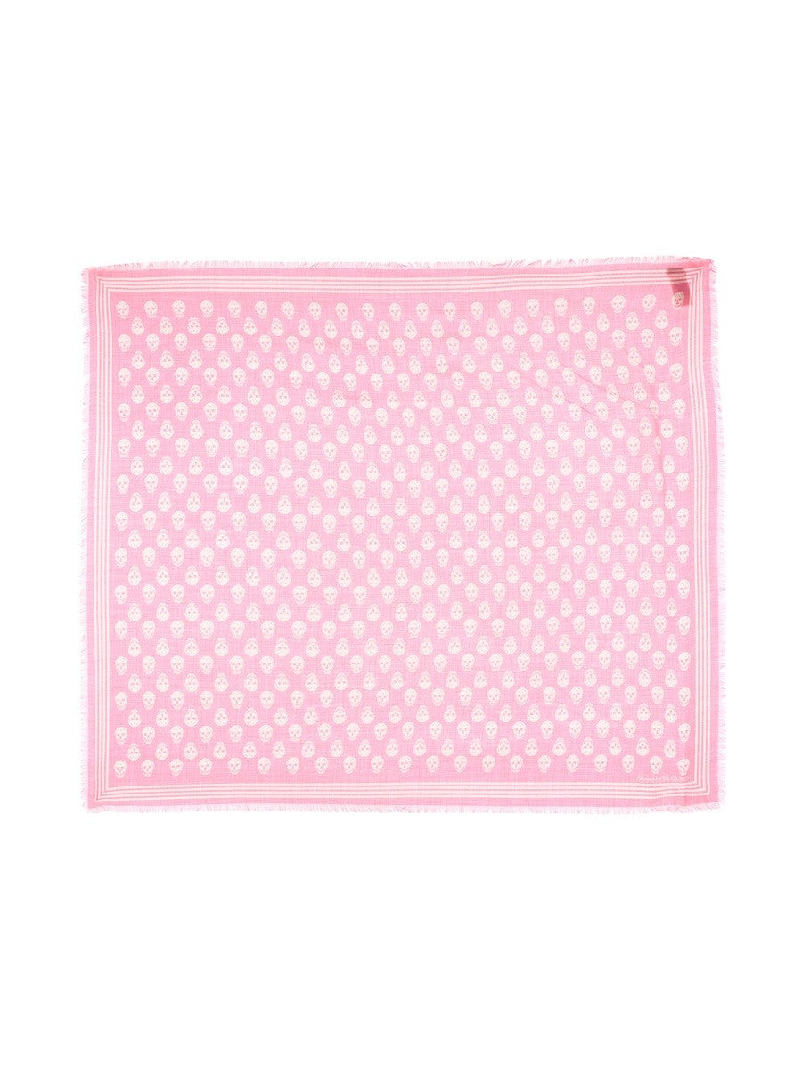 BIKER SKULL PRINT SCARF