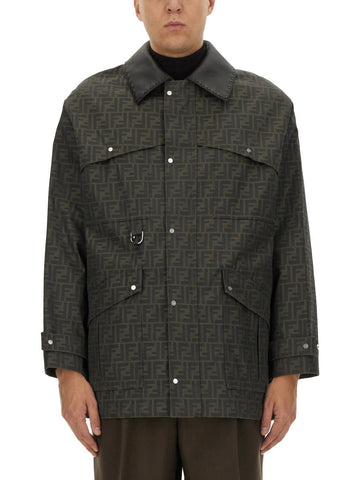 BLOUSON IN JACQUARD "FF"