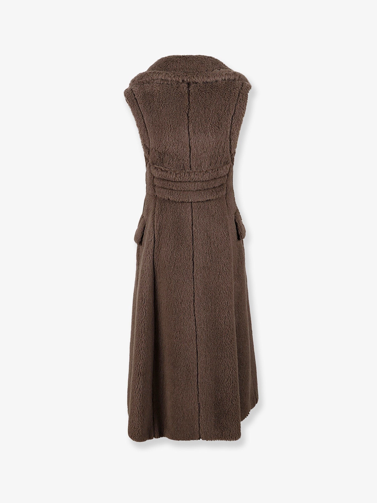 Boario sleeveless alpaca blend coat