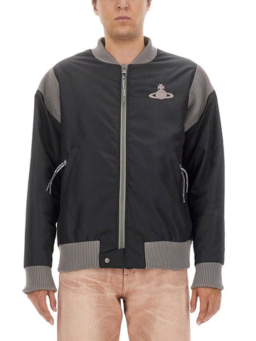 BOMBER JACKET WITH LOGO