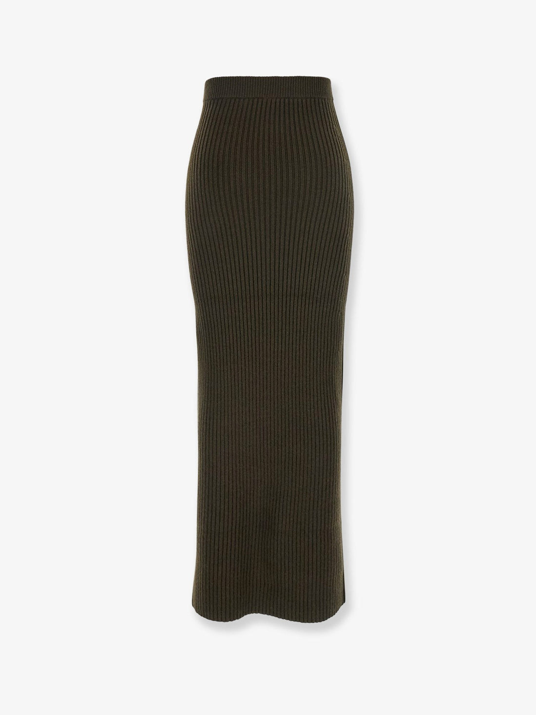 Boris wool and cashmere long skirt