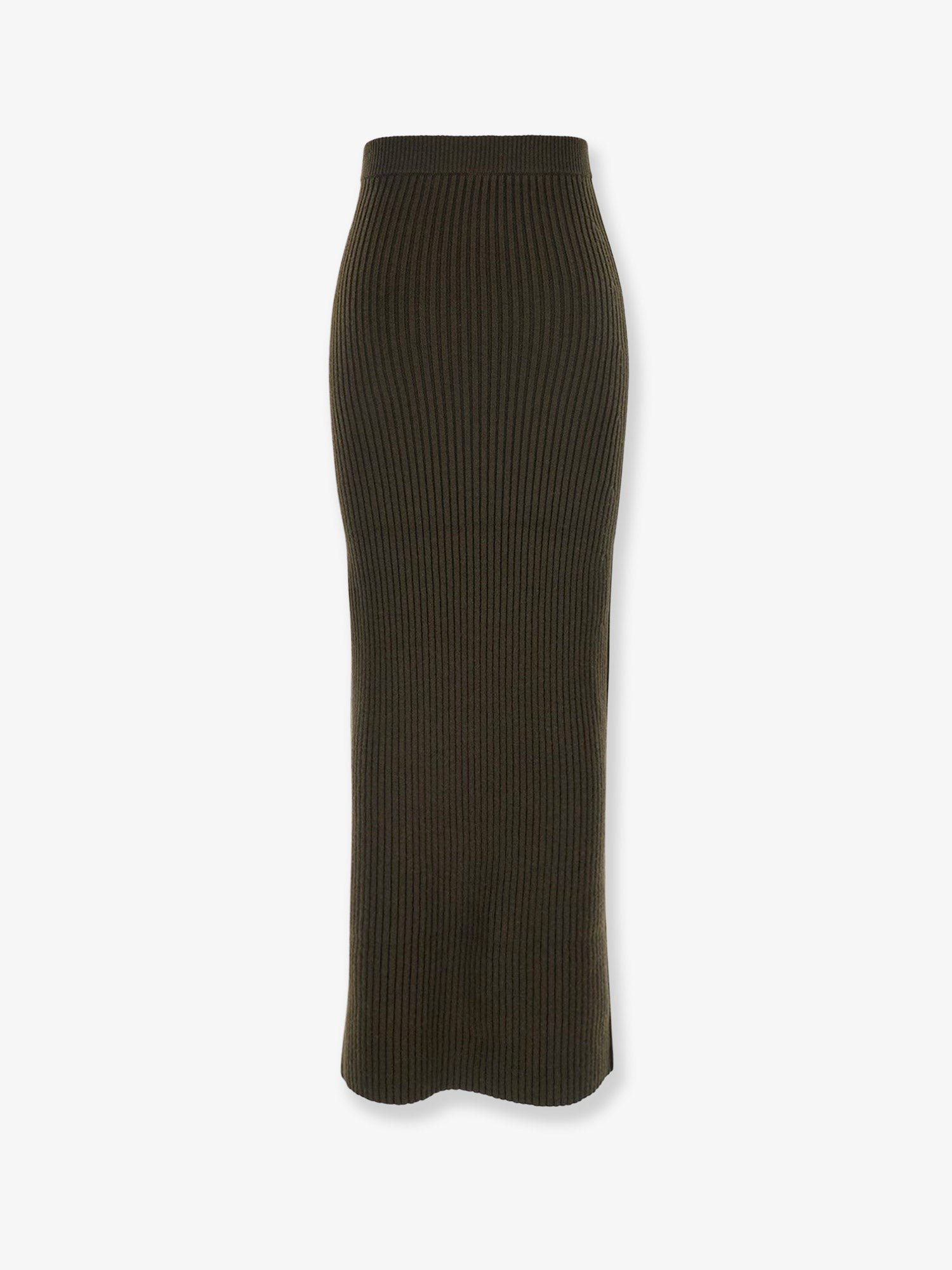 Boris wool and cashmere long skirt