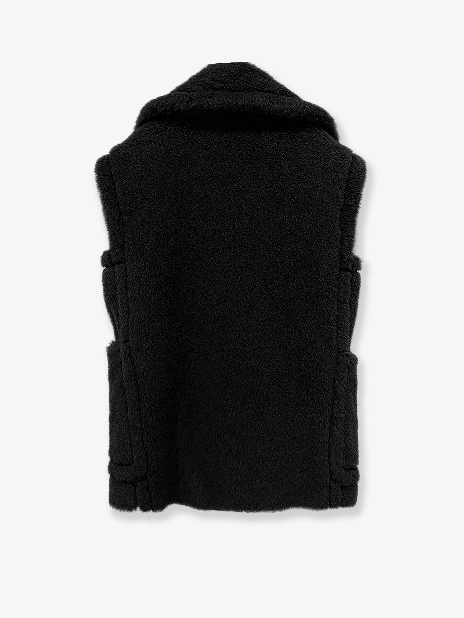 Bormida alpaca and wool sleeveless coat