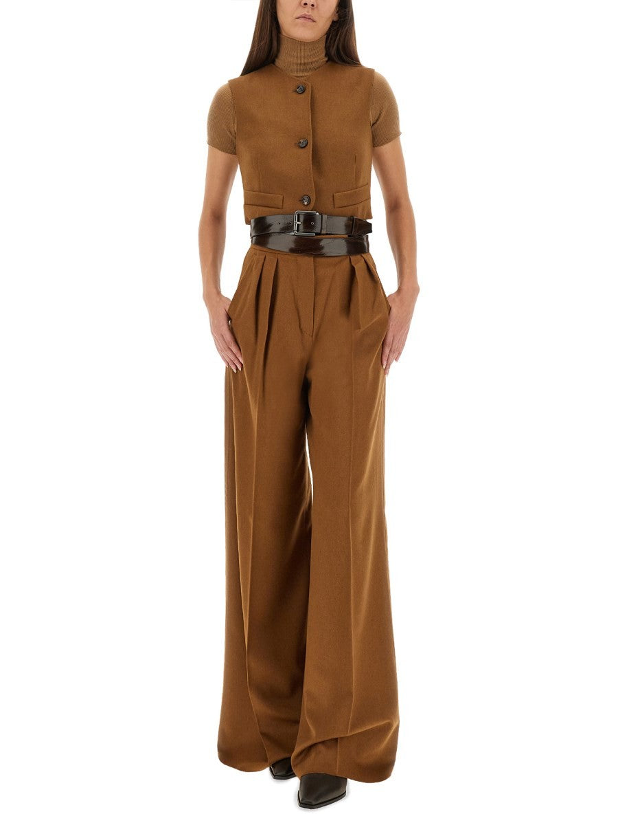 "BORNEO1234" CAMEL HAIR PANTS
