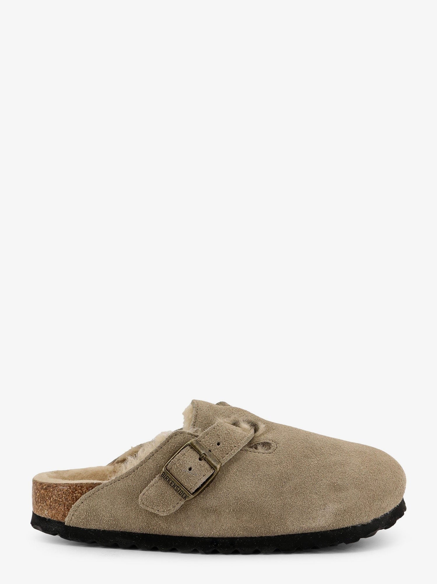 Boston Shearling suede mule