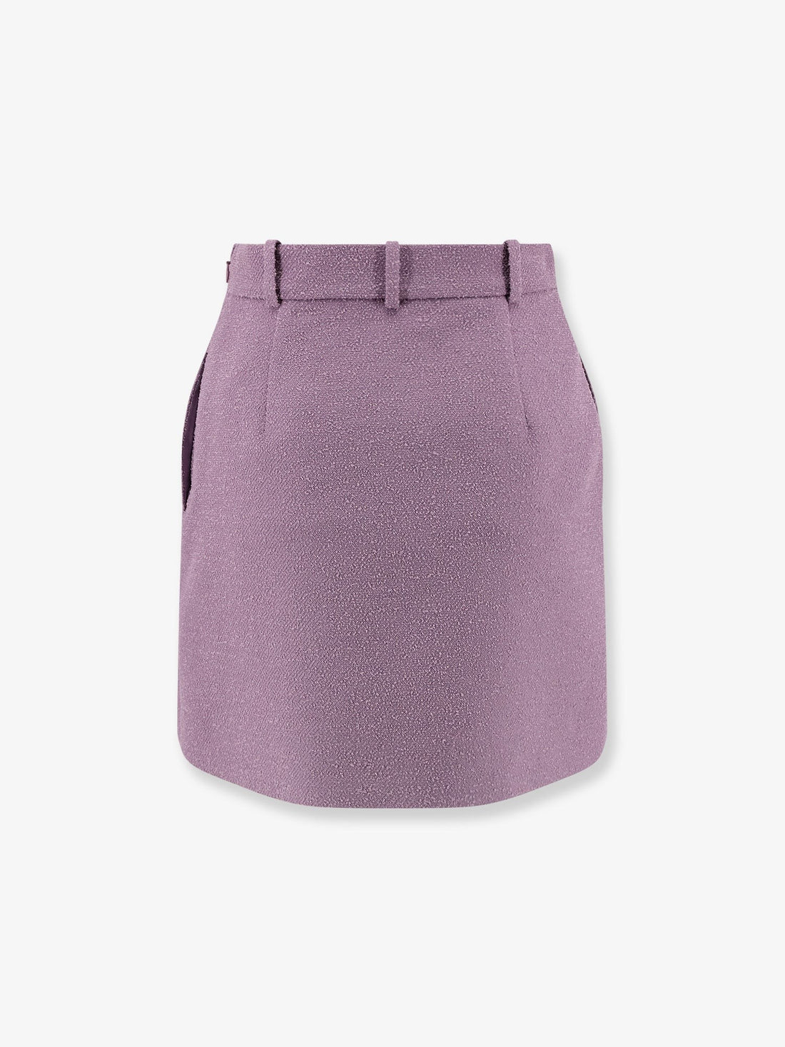 Bouclé virgin wool blend skirt