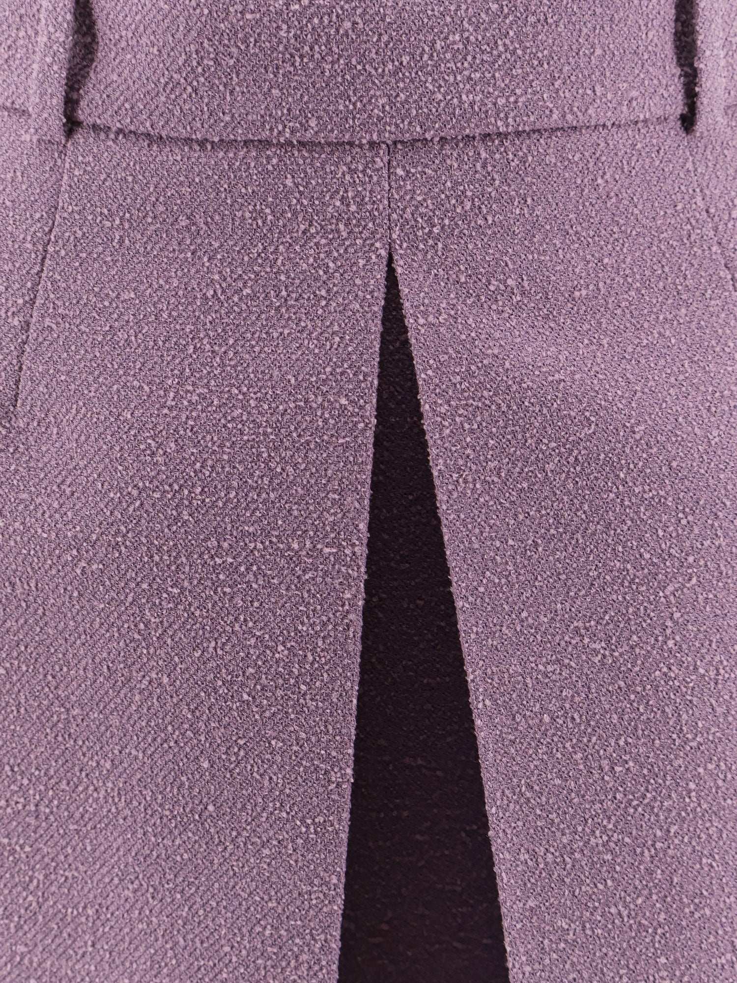 Bouclé virgin wool blend skirt