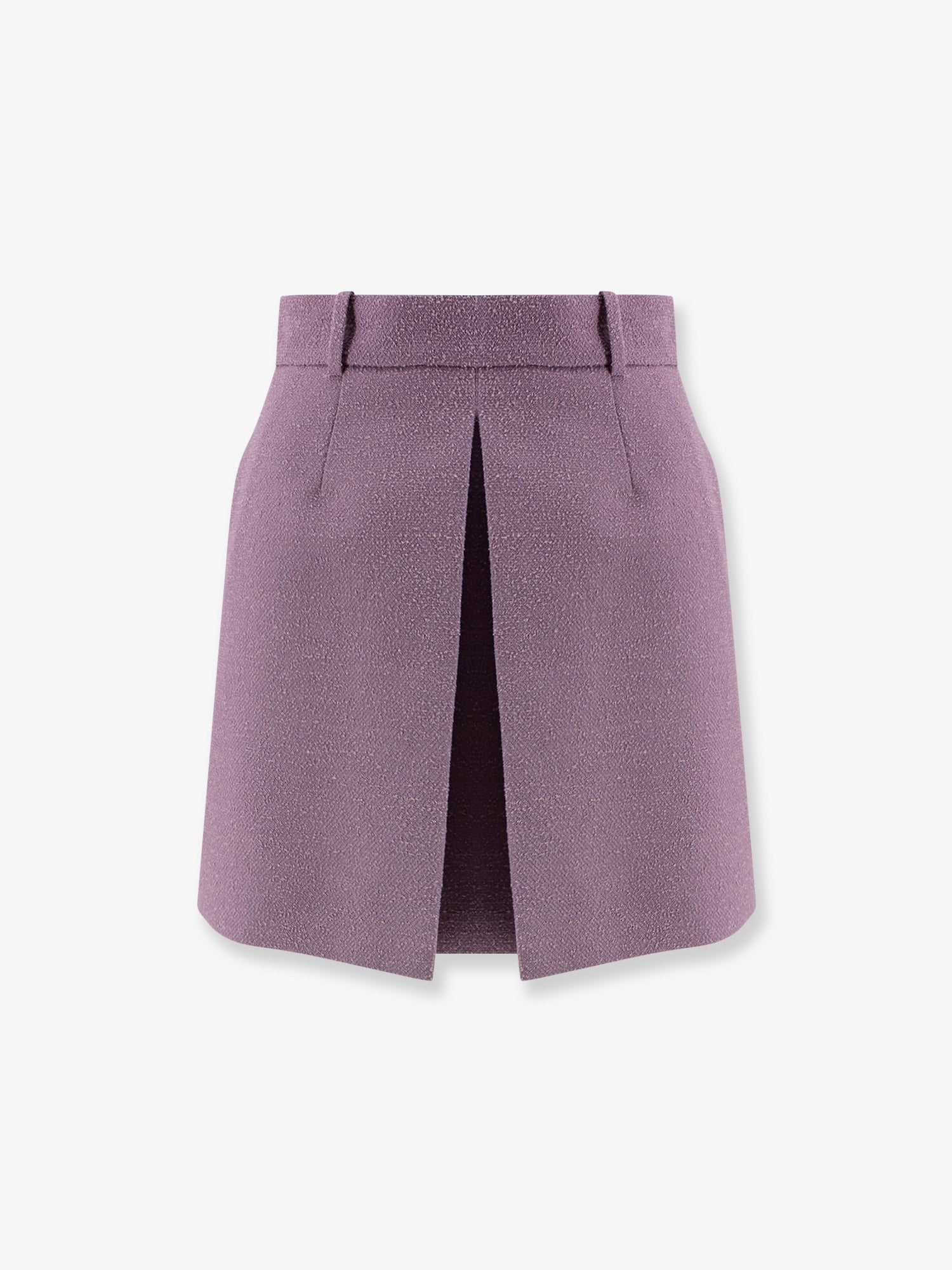 Bouclé virgin wool blend skirt