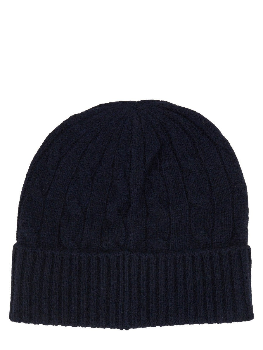 BRAIDED WOOL AND CASHMERE BEANIE