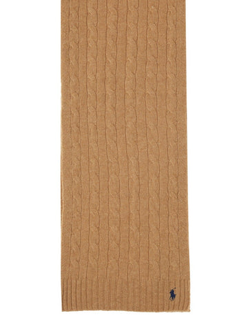 BRAIDED WOOL AND CASHMERE SCARF