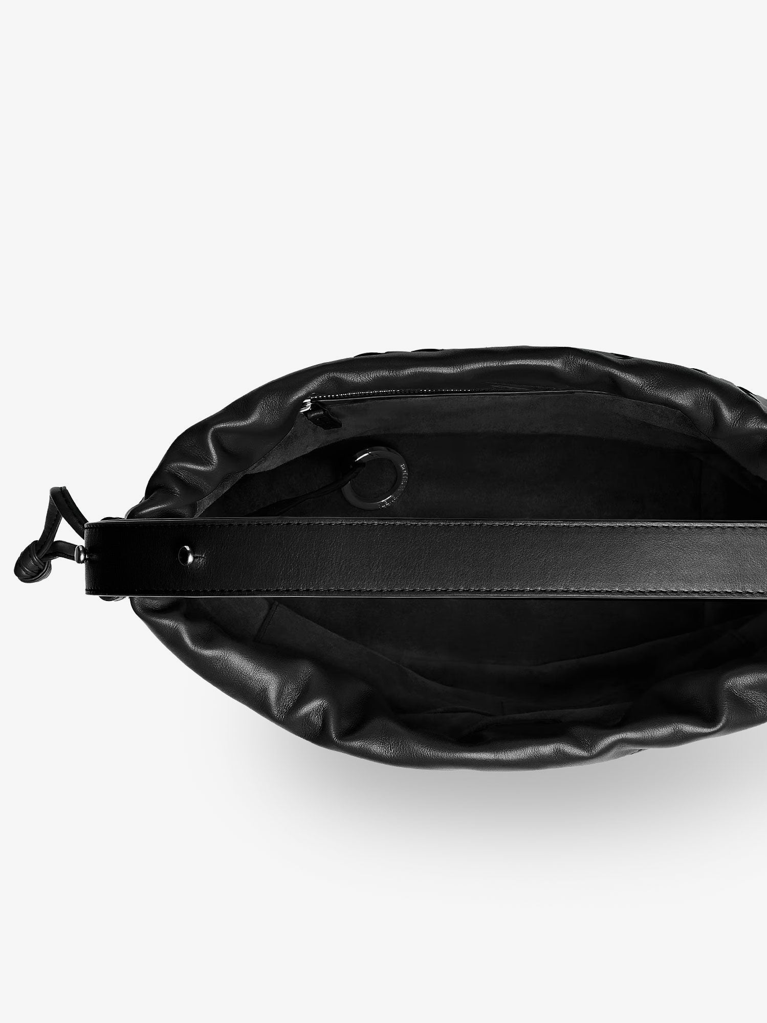 Bucket Intrecciato Biblioteca leather shoulder bag