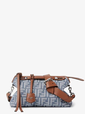 By The Way Soft Medium FF Jacquard denim crossbody bag