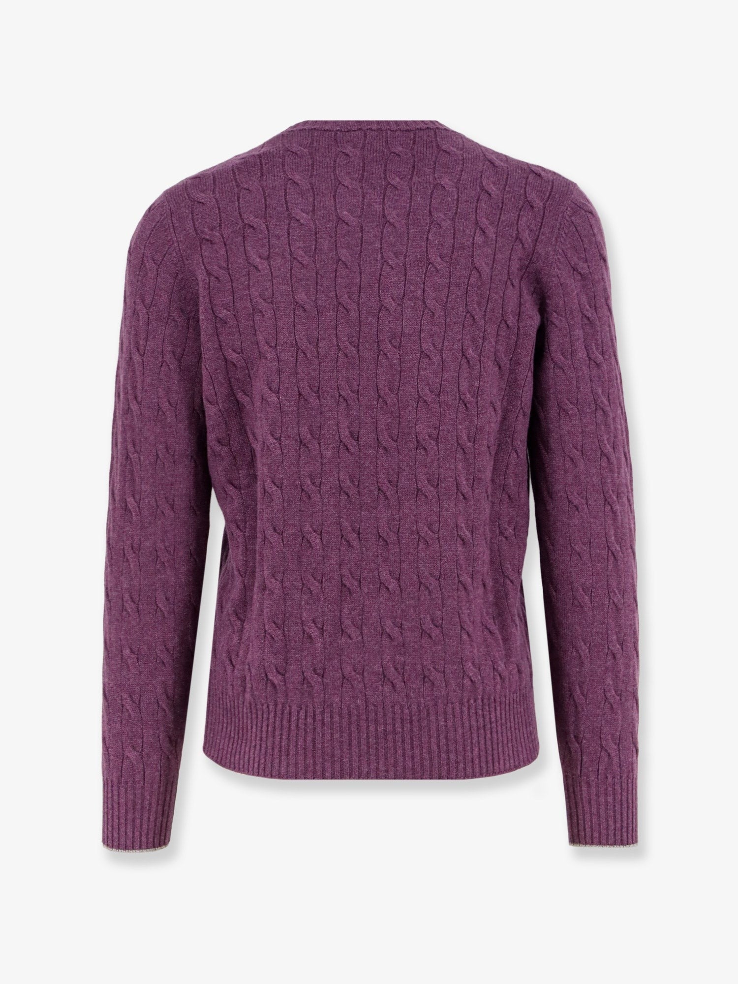 Cable knit cashmere sweater