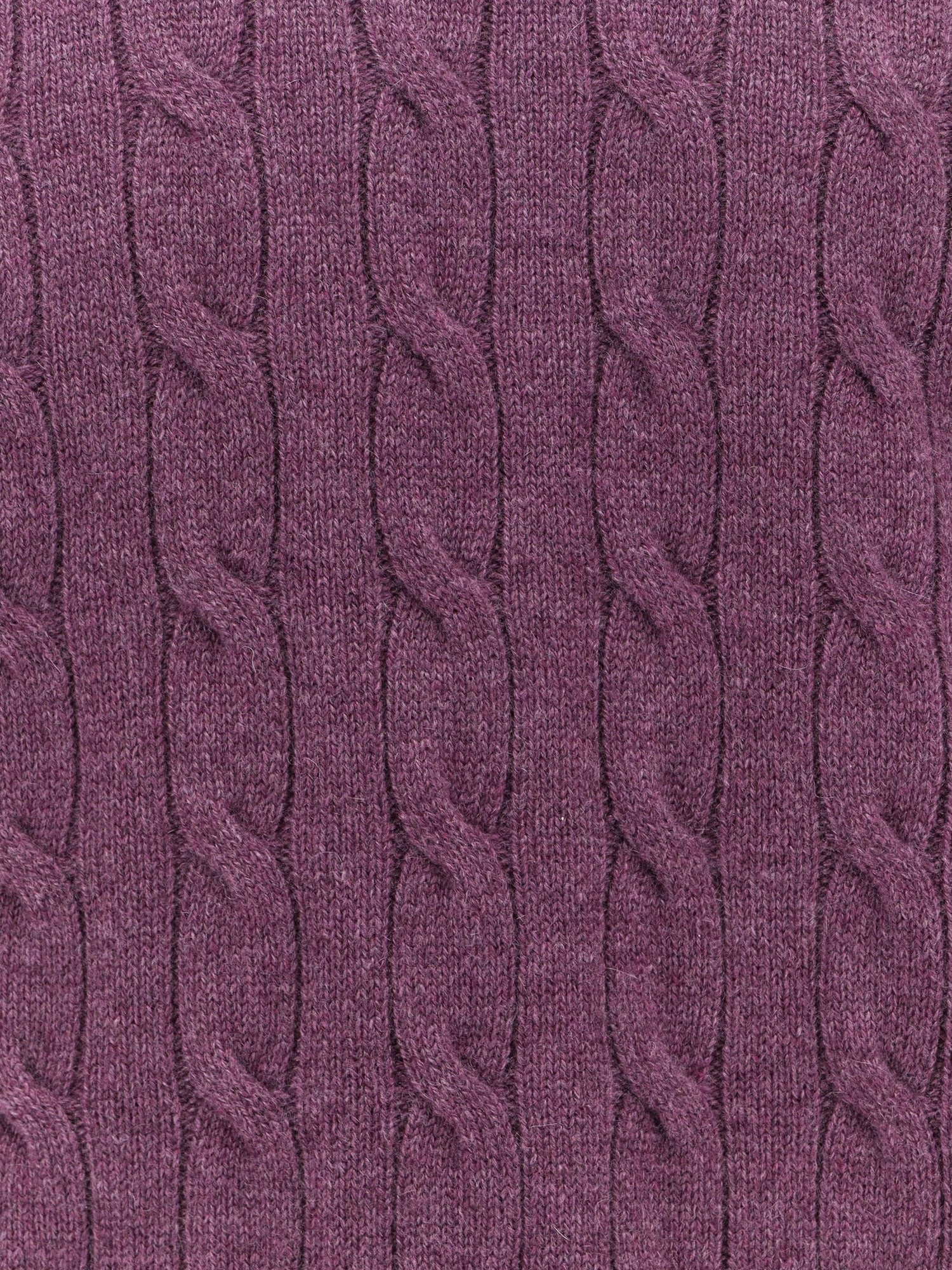 Cable knit cashmere sweater