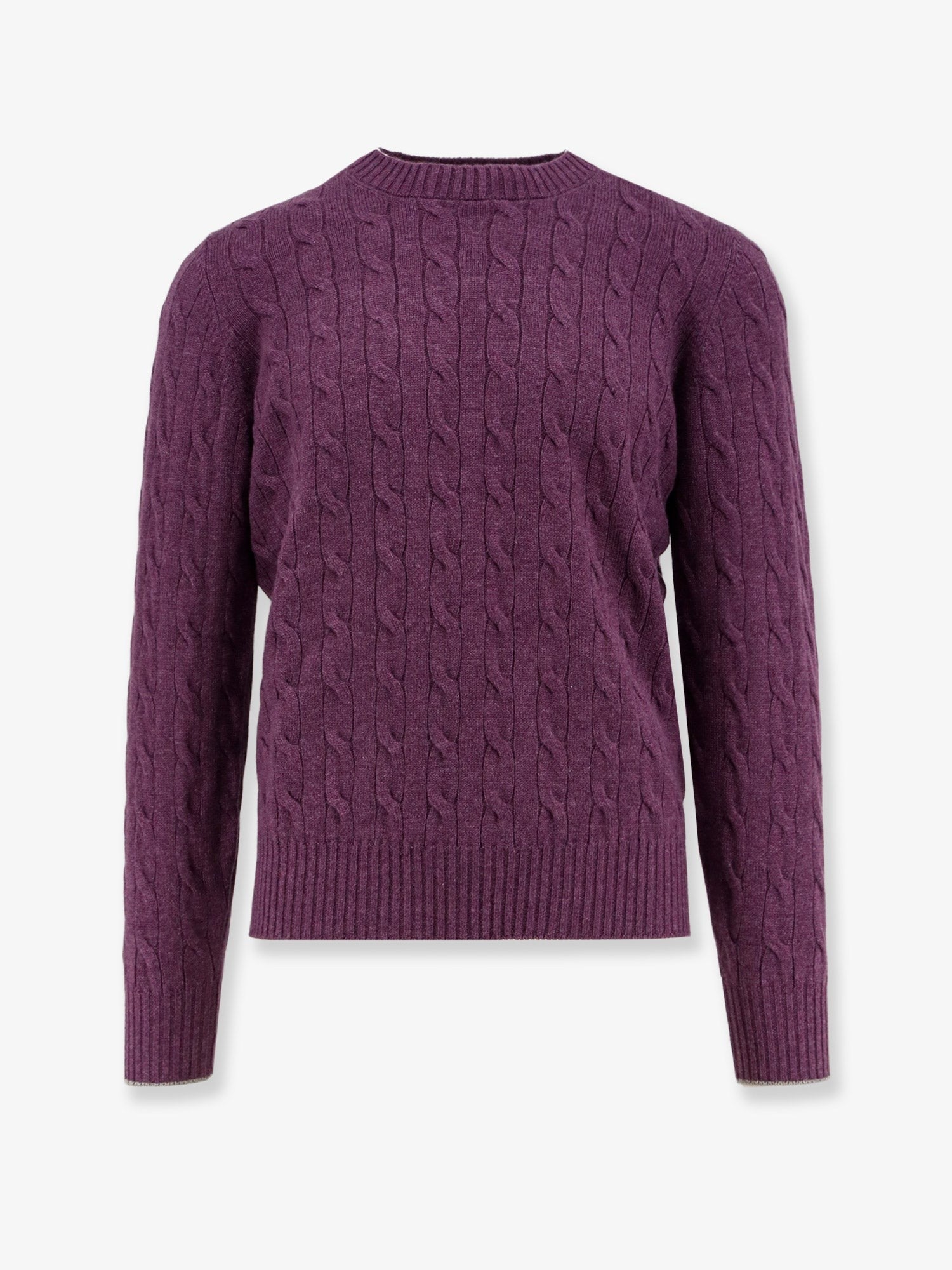 Cable knit cashmere sweater