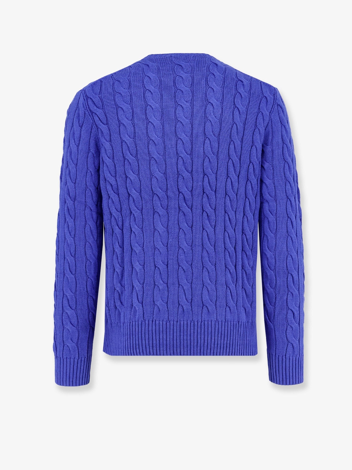 Cable knit sweater with iconic embroidery