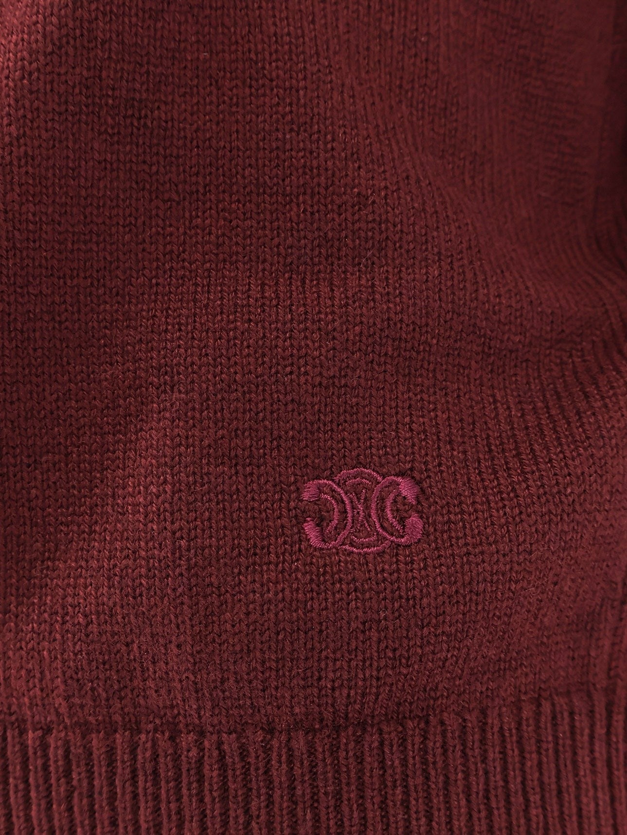 Cachemire sweater with logo embroidery