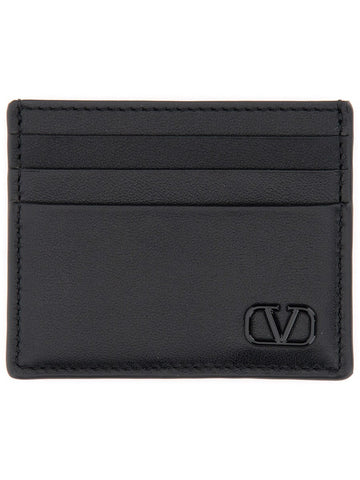 CALFSKIN "VLOGO SIGNATURE" CARD HOLDER